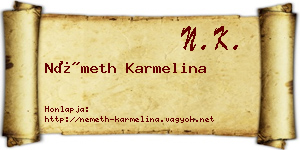 Németh Karmelina névjegykártya
